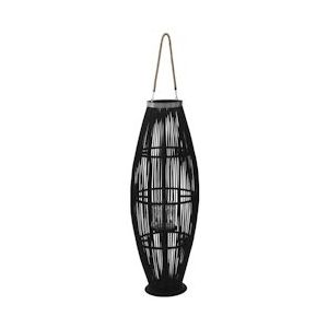 vidaXL Lantaarnhouder hangend 95 cm bamboe zwart - 246812
