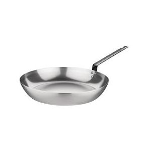 Vogue GD064 Zwart Ijzer Fry Pan 10In - Inductie Kookgerei van Vogue - Zware Duty Staal - 255mm Grootte