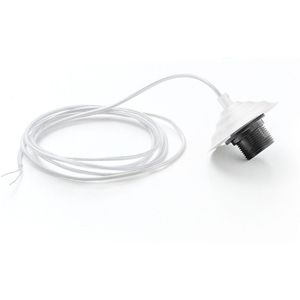 Gea Luce Alice witte lamphouder met transparante kabel voor hanglampen 1XE27 max 1X60W IP20 - Max lengte 3 meter - wit 8000000141361