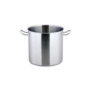 METRO Professional Soeppan, roestvrij staal, Ø 32 cm, 24 L, hoogte: 32,5 cm, inductie, ovenbestendig - Roestvrij staal 884263