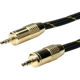 ROLINE GOLD 3,5 mm audio kabel M/M, Retail Blister, 10 m