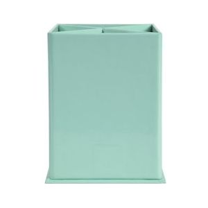 Exacompta 67863D 8x vierkante pennenhouder met 4 vakken in karton, Aquarel, pastelgroen - groen Kartonnen 67863D