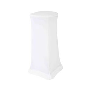 Oviala Business Witte hoes voor hoge opvouwbare kruk - wit Polyester 103768