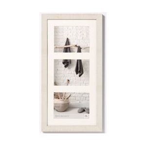 walther + design Home Houten Fotolijst 3x 13x18 cm CRÈME WIT - 430852