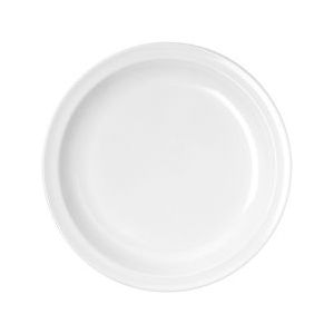 Waca Melamin bord plat, 23.5 cm versch. kleuren - Kleur wit