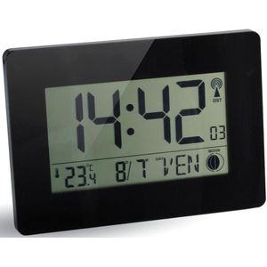 Orium By CEP Digitale Radiogestuurde Klok met LCD Scher - Multifunctionee - Ft 22,9 X 2,7 X 16,2 cm