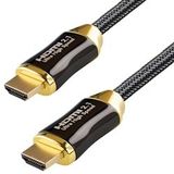Qnected® HDMI 2.1 kabel 1 meter - Gecertificeerd - 4K 120Hz & 144Hz, 8K 60Hz Ultra HD - Charcoal Black - zwart 2033154532