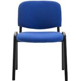 CLP Bezoekersstoel Ken Stof blauw - blauw Textiel 152351210