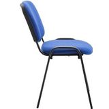 CLP Bezoekersstoel Ken Stof blauw - blauw Textiel 152351210