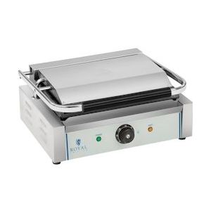 Royal Catering Contactgrill - geribbelde bovenste bakplaat - 2200 W