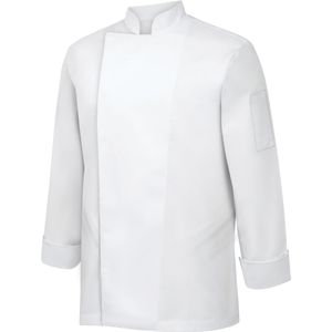 METRO PROFESSIONAL Heren koksjas, lange mouwen, maat S, wit - S wit Multi-materiaal 4337231887763