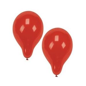 PAPSTAR, Ballonnen Ø 25 cm rood - rood Latex 4002911289815