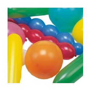 PAPSTAR, Ballonnen assorti kleuren verschillende kleuren en vormen, extra groot - Latex 4002911286685