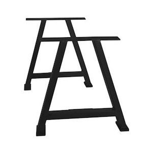 SIT Möbel tafelonderstel ijzer | L 80 x B 15 x H 73 cm | antiek zwart | 07111-11 | Serie TOPS & TABLES - zwart Staal 07111-11