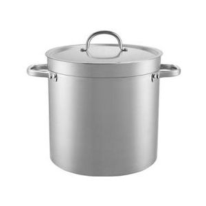 Kookpan aluminium | 16,5 liter | Met deksel | Ø28x28(h)cm - EMG-720606