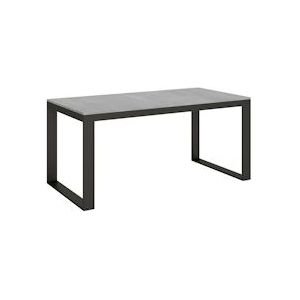 Itamoby Uitschuifbare tafel 90x180/284 cm Tecno Evolution Cement Antraciet Structuur - 8050598003077