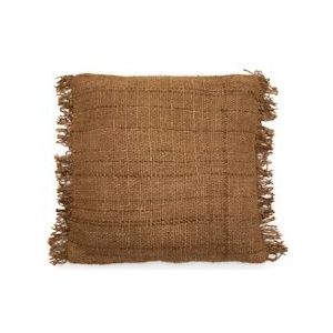 Bazar Bizar - Kussenhoes -  Oh My Gee - Bruin - 60x60 - bruin Textiel INIE001Br-60x60