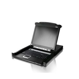 Aten CL5708M - KVM-switch - Zwart - 8-poorts - 17 inch LCD - PS/2-USB VGA - FR layout