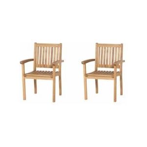 SIENA GARDEN Paleros SET 2x Fauteuil M73558 - bruin Hout M73558