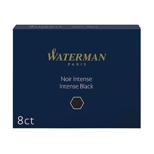 Waterman inktpatronen Standard zwart, pak van 8 stuks - S0110850