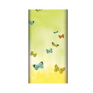 PAPSTAR, Tafelkleed, Airlaid 120 cm x 180 cm "Papillons" - geel 4002911477311