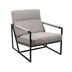 SVITA CHRIS lounge stoel Cocktail stoel Gestoffeerde stoel met armleuningen Grijs - grijs Polyester 99058