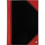Bantex notitieboekje, ft A5, 192 bladzijden, gelijnd, rood en zwart, Pak van 6 - 4006144929395