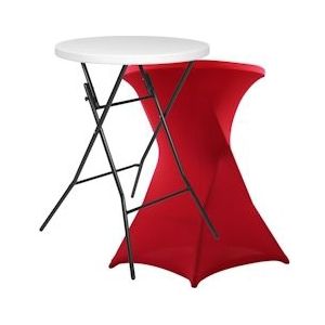 Oviala Business Opvouwbaar tafelkleed met rode hoes - rood Kunststof 103660