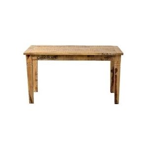 SIT Möbel RUSTIC Tafel gelakt mangohout | L 140 x B 70 x H 76 cm | naturel-antiek | 01914-04 | Serie RUSTIC - meerkleurig Hout 01914-04