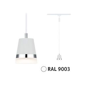 Paulmann URail Pendels Cone GU10  max. 10W  dimbaar 230V Signaalwit 95629 - Kunststof 95629