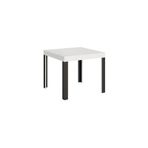 Itamoby Uitschuifbare tafel 90x90/246 cm Fresno Blanco line Antraciet structuur - VETALIN900ALL-BF-AN