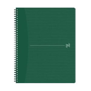 Oxford Origin spiraalschrift, ft A4+, 140 bladzijden, gelijnd, groen - 400150005