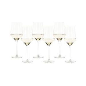 Vinata L'Aquila wijnglazen 42cl - 6 stuks - Witte wijnglazen set - Wijnglas kristal - transparant WK-VIN1002