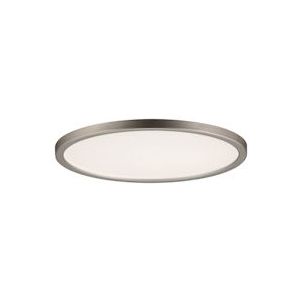 Paulmann LED-inbouwpaneel Areo IP44 rond 180mm  11W 770lm 3000K Nikkel mat dimbaar 92935 - zilver 92935