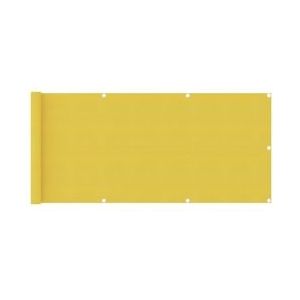 vidaXL Balkonscherm 75x500 cm HDPE geel - geel 310994