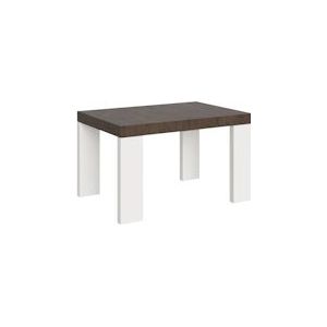 Itamoby Uitschuifbare tafel 90x130/390 cm Roxell Mix Walnoot blad Witte essen poten - 8050598045848