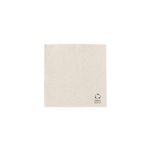 greenbox - Papieren servetten bruin, 25 x 25 cm, 2 laags, 1/4 vouw, 3000 St. - DSE02821