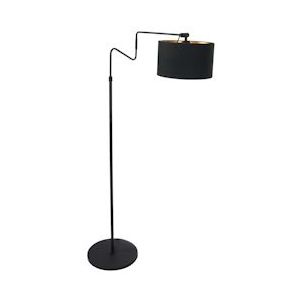 Anne Light & Home Vloerlamp 2132ZW dimbaar 1-l. E27-fitting - zwart Metaal 2132ZW