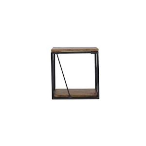 SIT Möbel Wandplank Tom Tailor | 2 planken | Mangohout | Metalen frame | B 35 x D 20 x H 37 cm | 12833-01 | Serie TOM TAILOR - meerkleurig Multi-materiaal 12833-01
