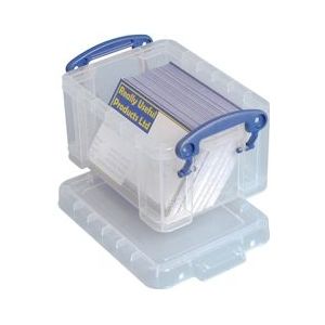 Really Useful Box visitekaarthouder 0,3 liter, transparant - 0.3C