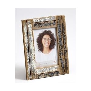 walther + design Dupla Portretlijst, crème/blauw, 10 x 15 cm - YA015C