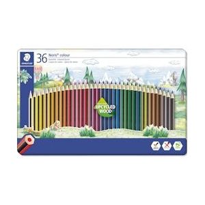 STAEDTLER Staedler kleurpotloden Noris Colour, metalen doos 36 stuks - 4007817062661