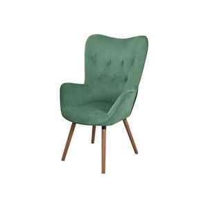 SVITA CLEO wing chair relaxfauteuil TV fauteuil fauteuil leesstoel groen - groen Polyester 91039