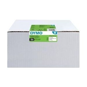 Dymo Value Pack: etiketten LabelWriter ft 57 x 32 mm, verwijderbaar, wit, doos van 12 x 1000 etiketten - blauw Papier 450711