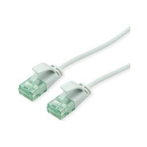 ROLINE RM UTP DataCenter Patchkabel Cat.6A (Klasse EA), extra dun, grijs, 0,5 m - grijs 21.45.3402