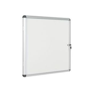 Bi-Office Enclore Earth Afsluitbaar Magnetisch Vitrine Whiteboard Met Alumium Omlijsting,72,0x67,4 cm (6xA4) - wit Staal RVT620109150