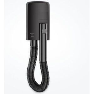 Valera Föhn voor wandmontage met slang Hotello BLDC, borstelloze motor met lange levensduur, compact en krachtig, 1500 watt, kleur zwart, 58321100 - zwart 58321100