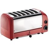 Dualit Vario broodrooster 6 sleuven rood 60154 - GD395