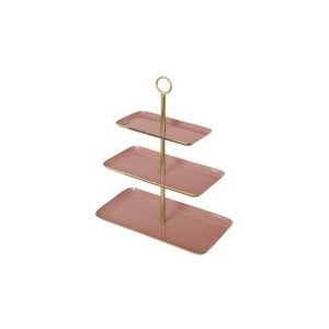 Present Time Decoratieve etageres - Etag�ère Festive - Roze - 31x16x36cm - Modern