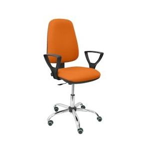 Piqueras y crespo Socovos Stoel met permanent contactmechanisme en zitting en stof bekleed met oranje BALI-stof - oranje Multi-materiaal 17CPBALI308BGOLF